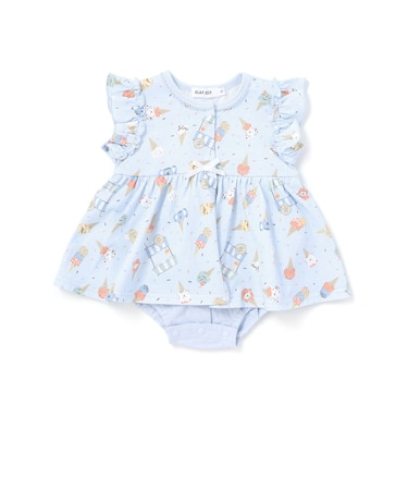 【お揃い】バルーン宝石アイス果物総柄プリントボディミニベビー(60~80cm)