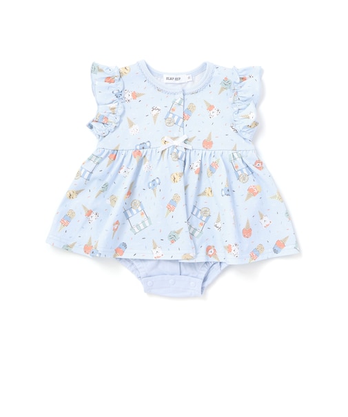 【お揃い】バルーン宝石アイス果物総柄プリントボディミニベビー(60~80cm)