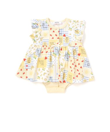 【お揃い】バルーン宝石アイス果物総柄プリントボディミニベビー(60~80cm)