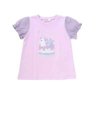 アイスxケーキスパンコールパフ半袖Tシャツ(80~130cm)