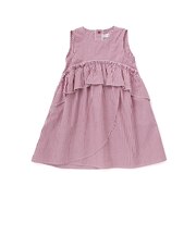 【店舗限定】ストライプアシンメトリーワンピース(95～160cm)