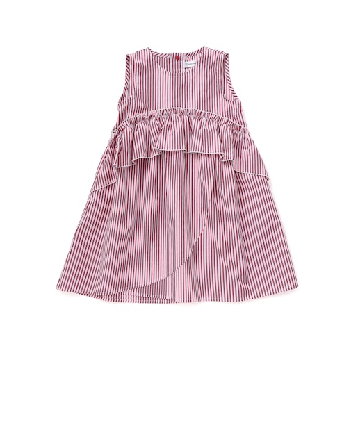 【店舗限定】ストライプアシンメトリーワンピース(95～160cm)