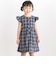 【店舗限定】【お揃い】クラシカルチェック柄フリルワンピース(95～150cm)