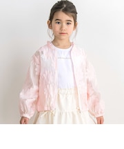 【店舗限定】花柄シアーライトブルゾン(95～160cm)