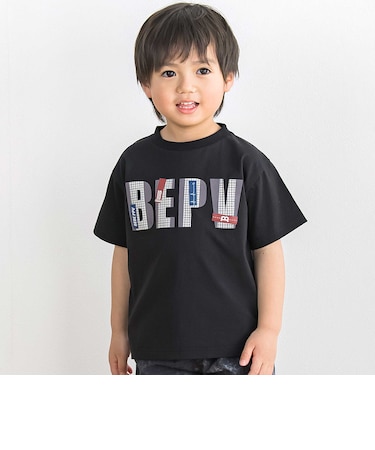 【店舗限定】グラフィックチェックロゴ 半袖Tシャツ(100～150cm)