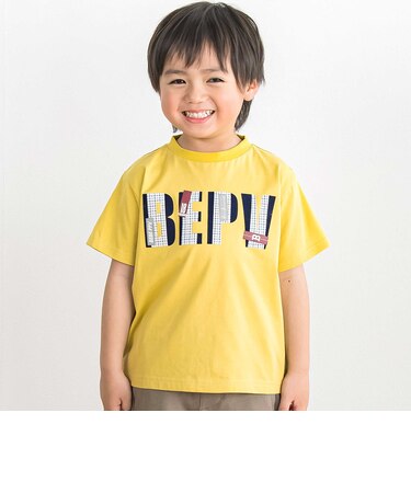 【店舗限定】グラフィックチェックロゴ 半袖Tシャツ(100～150cm)