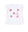 肩フリルイチゴウサギパッチ半袖Tシャツ(80~130cm)