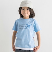 【ブルーインパルス】スモーク飛行プリント天竺半袖Tシャツ(90~140cm)