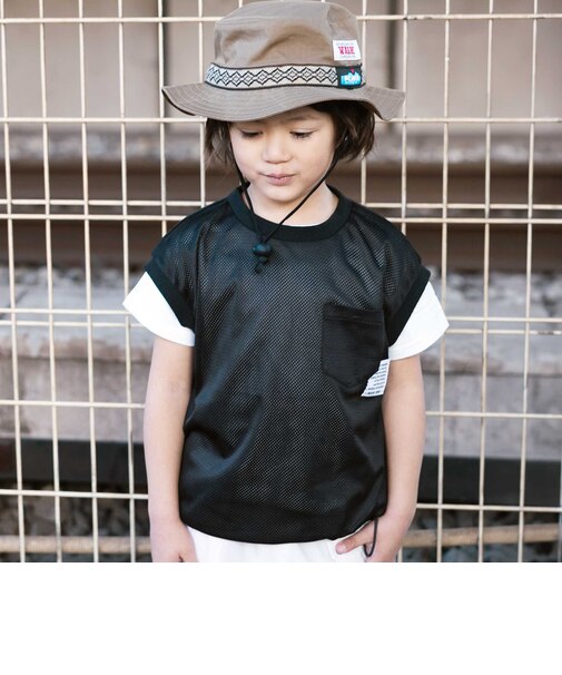 ドロストベストメッシュ&天竺Tシャツセット(110~160cm)