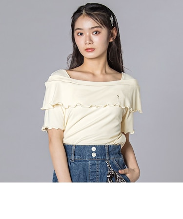 オフショル風Tシャツ(130~160cm)