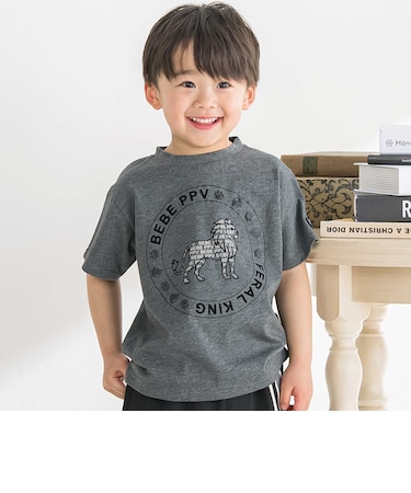 サークルロゴ ライオンプリントTシャツ(95~160cm)
