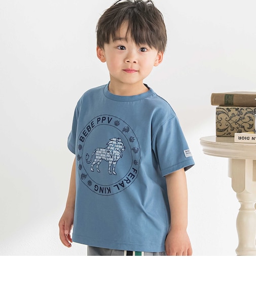 サークルロゴ ライオンプリントTシャツ(95~160cm)