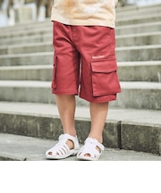ストレッチツイルカーゴハーフパンツ(90~150cm)