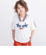 太ラインポイントメッシュTシャツ(110~150cm)
