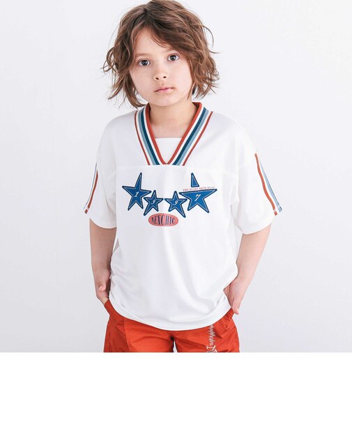 太ラインポイントメッシュTシャツ(110~150cm)