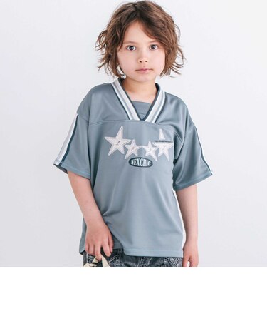 太ラインポイントメッシュTシャツ(110~150cm)
