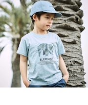 Origamiアニマルスラブ天竺半袖Tシャツ(80~140cm)