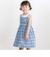 【店舗限定】チェックリボンワンピース(95~150cm)