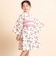 【お揃い】イチゴx花x花火総柄ショート丈プルオーバー浴衣+帯セット(80~130cm)
