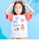 【接触冷感】モチーフ刺しゅうラグラン半袖Tシャツ(80~130cm)