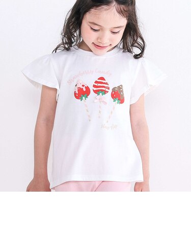 【スララク/吸汗速乾/接触冷感/オーガニックコットン】ときめき女の子半袖Tシャツ(80~130cm)