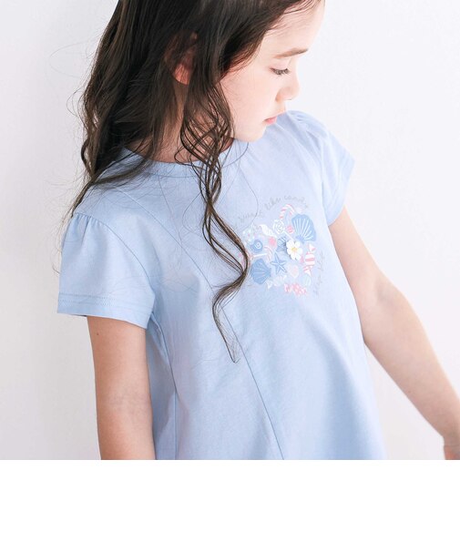 【スララク/吸汗速乾/接触冷感/オーガニックコットン】ときめき女の子半袖Tシャツ(80~130cm)