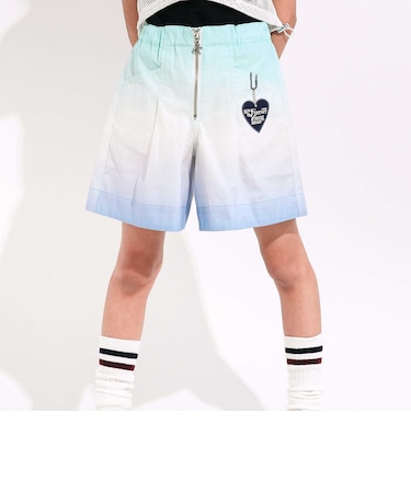 グラデーションツイルワイドショートパンツ(110~150cm)