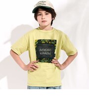 【接触冷感】迷彩柄メッシュポケット付き天竺Tシャツ(110~150cm)