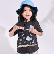 【接触冷感】海の仲間電車モチーフ半袖Tシャツ(80~130cm)