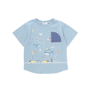 【接触冷感】海の仲間電車モチーフ半袖Tシャツ(80~130cm)
