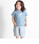 ゾウプリント天竺半袖Tシャツ+サイドポケットハーフパンツセット(80~90cm)