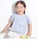 針抜きスムースステッチフラワー半袖ギャザーTシャツ(80~100cm)