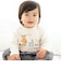 【お揃い】オーガニッククマプリント長袖Tシャツベビー(70~90cm)