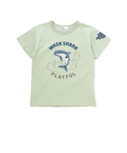 【接触冷感】シャークコード刺しゅう半袖 Tシャツ(100~160cm)