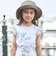 【お揃い】フラワープリントフリル袖Tシャツ(90~150cm)