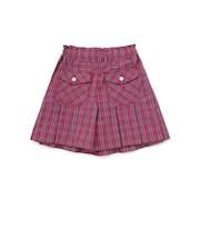 【店舗限定】【お揃い】無地・クラシカルチェック柄キュロットパンツ(95~150cm)