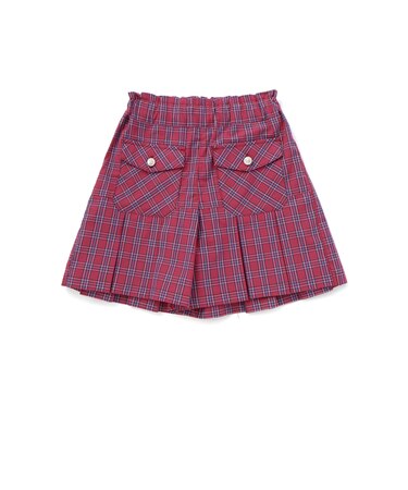 【店舗限定】【お揃い】無地・クラシカルチェック柄キュロットパンツ(95～150cm)