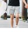 【お揃い】ナチュラルストライプ裾スカラップショートパンツ(90~160cm)