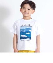 ウミノナカプリント天竺半袖Tシャツ(90~140cm)