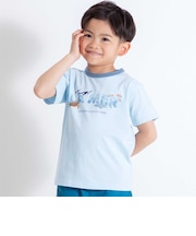 ウミノイキモノプリントロゴ天竺半袖Tシャツ(90~140cm)