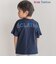 【お揃い】【神戸タータン×BeBe】チェックポケットバックロゴ半袖Tシャツ(90~150cm)
