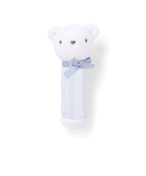 【日本製】【お揃い】クマ ウサギ アニマル スティックラトル ベビー