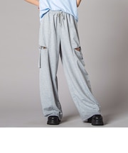 サイドカットアウトカーゴワイドパンツ(130~160cm)