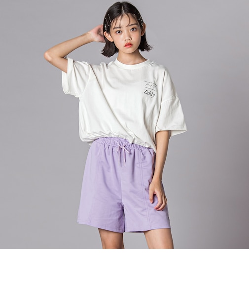 ドロストトップス&ショートパンツセットアップ(130~160cm)