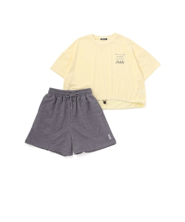 ドロストトップス＆ショートパンツセットアップ(130~160cm)
