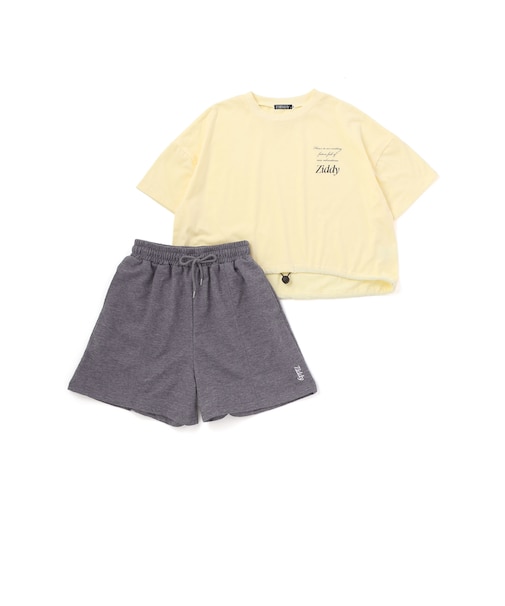 ドロストトップス＆ショートパンツセットアップ(130~160cm)