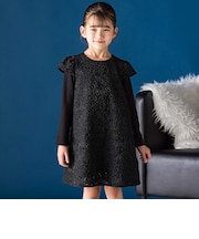 フラワーレース刺しゅうワンピース(95~150cm)