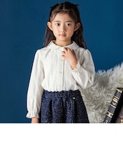 フラワージャガードブラウス(95~140cm)