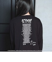 【ザ・ローリング・ストーンズｘSLAP】フロントｘバックロゴプリント長袖Tシャツ大人