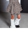 サイドレースアップギャザーチェックスカパン(110~150cm)